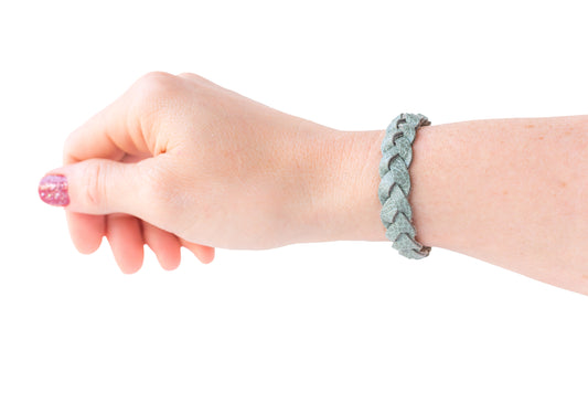 Braided Leather Bracelet / Summer Tide