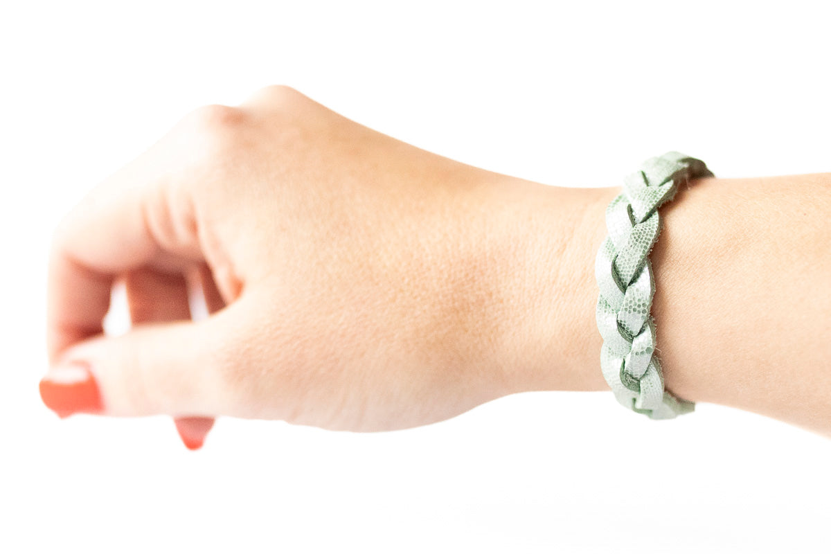 Braided Leather Bracelet / Mint Condition
