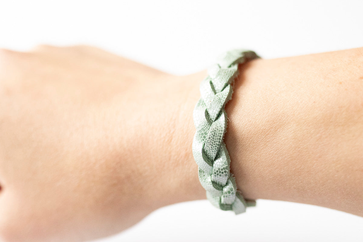 Braided Leather Bracelet / Mint Condition