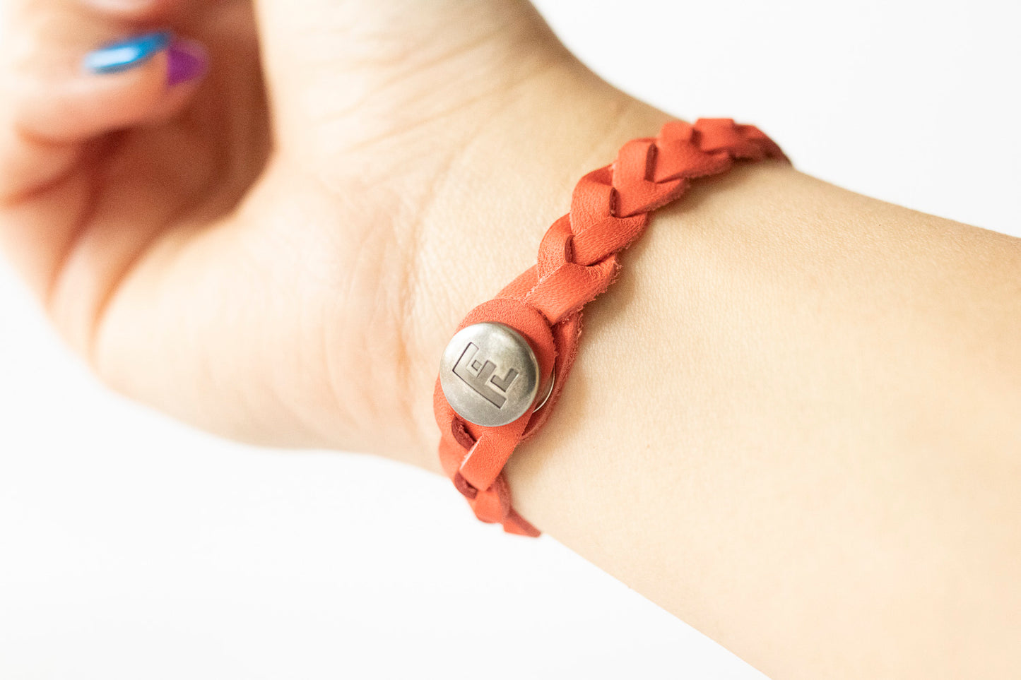 Braided Leather Bracelet / Blaze