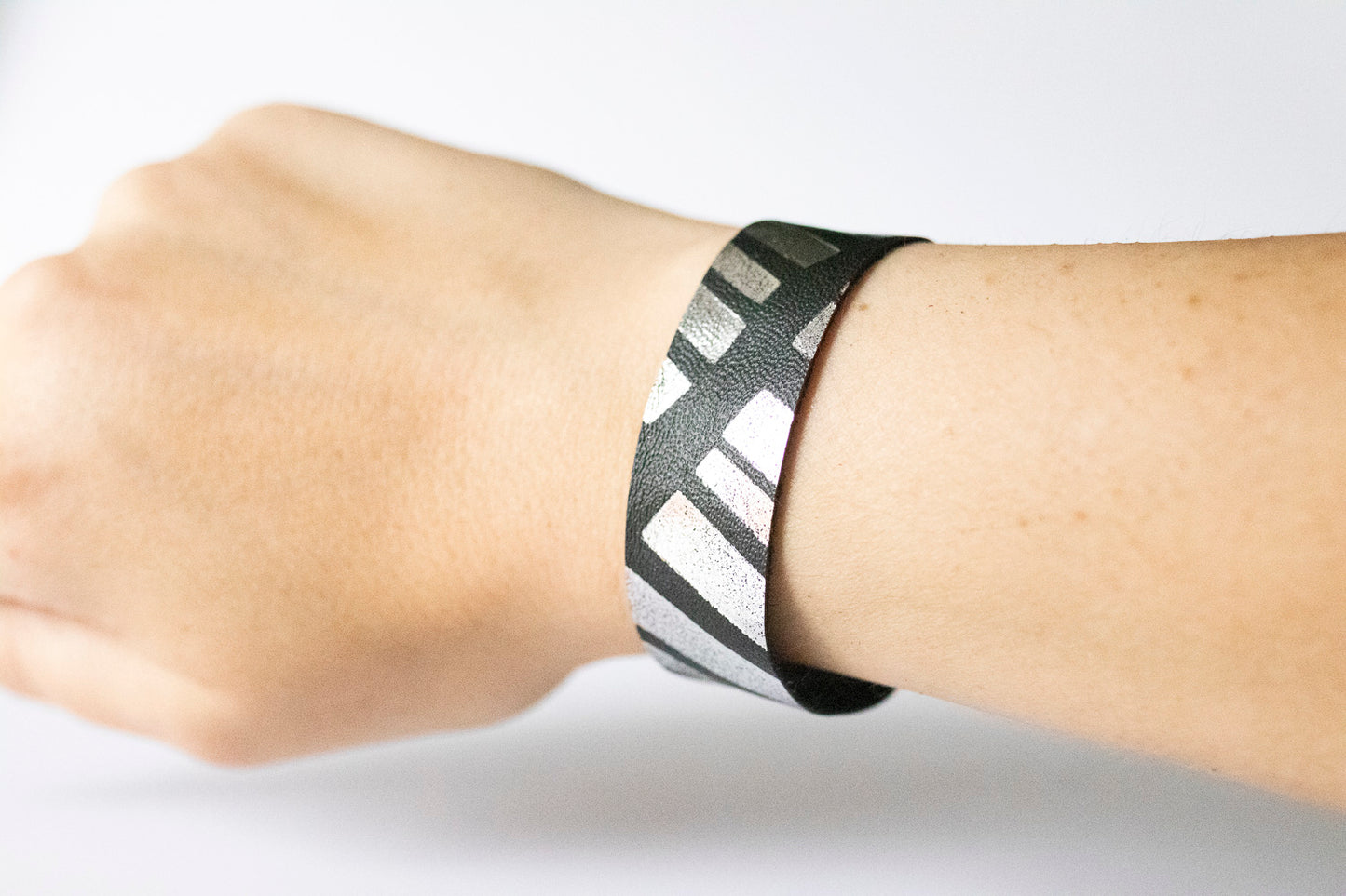 Leather Bracelet / Slim Cuff / Cosmos