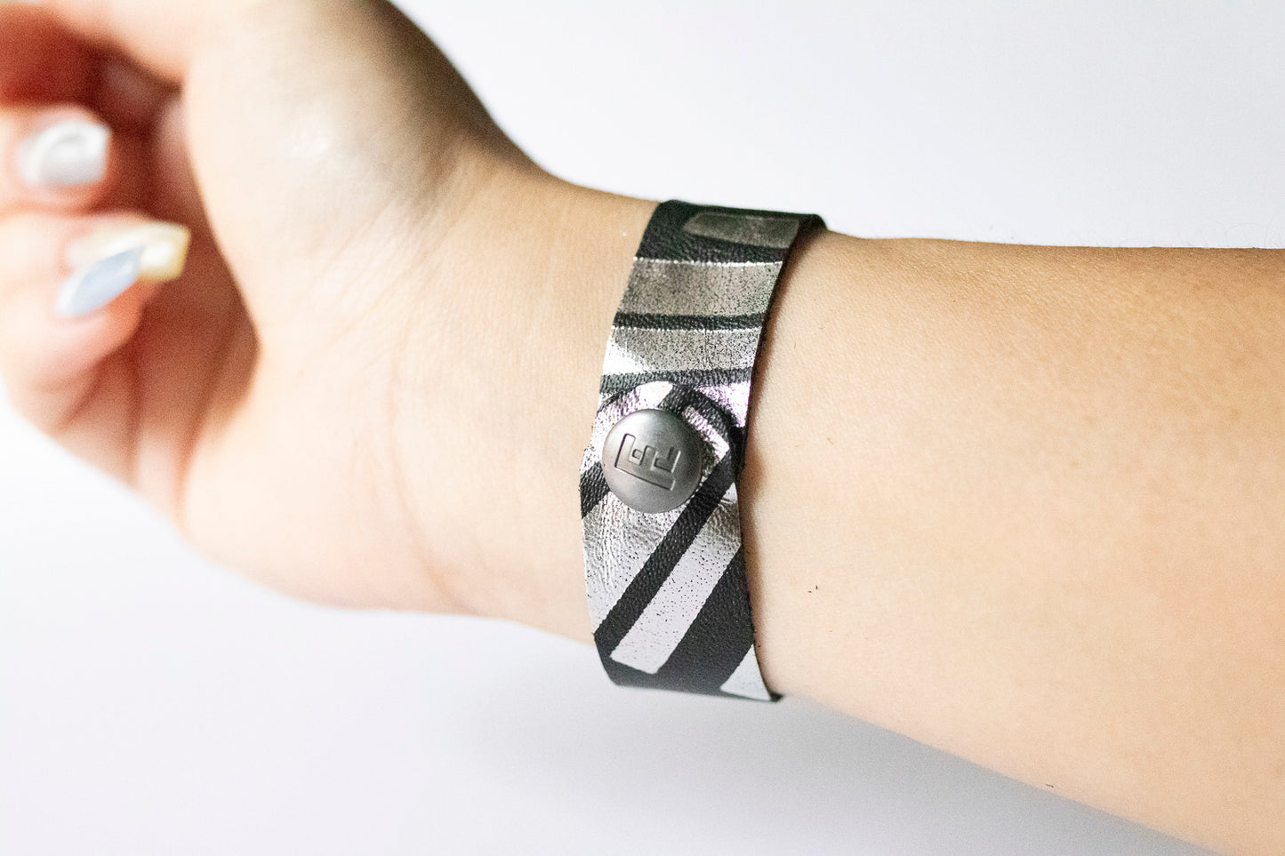 Leather Bracelet / Slim Cuff / Cosmos