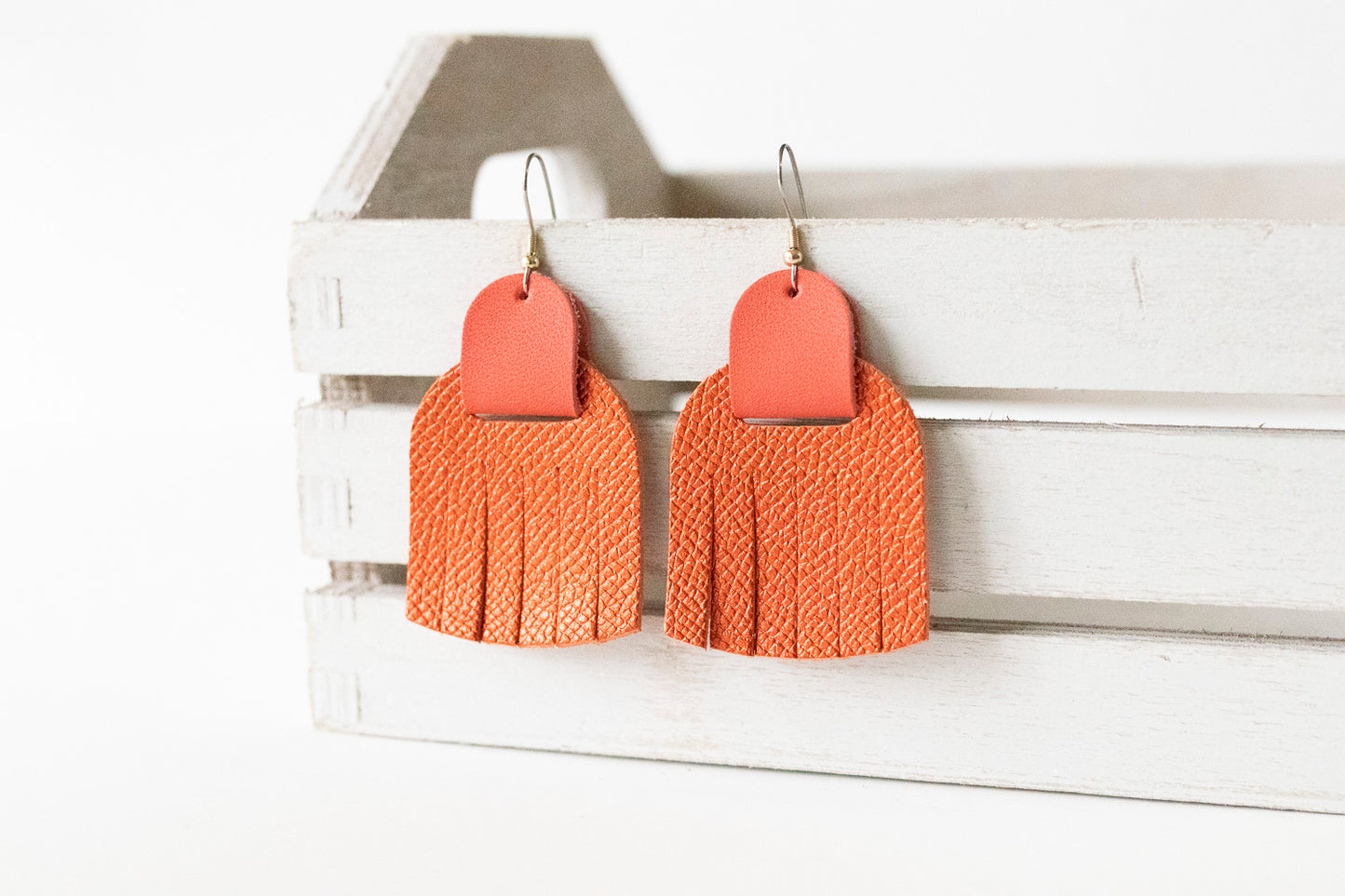 Leather Earrings / Fringies / Sweet Heat & Blaze