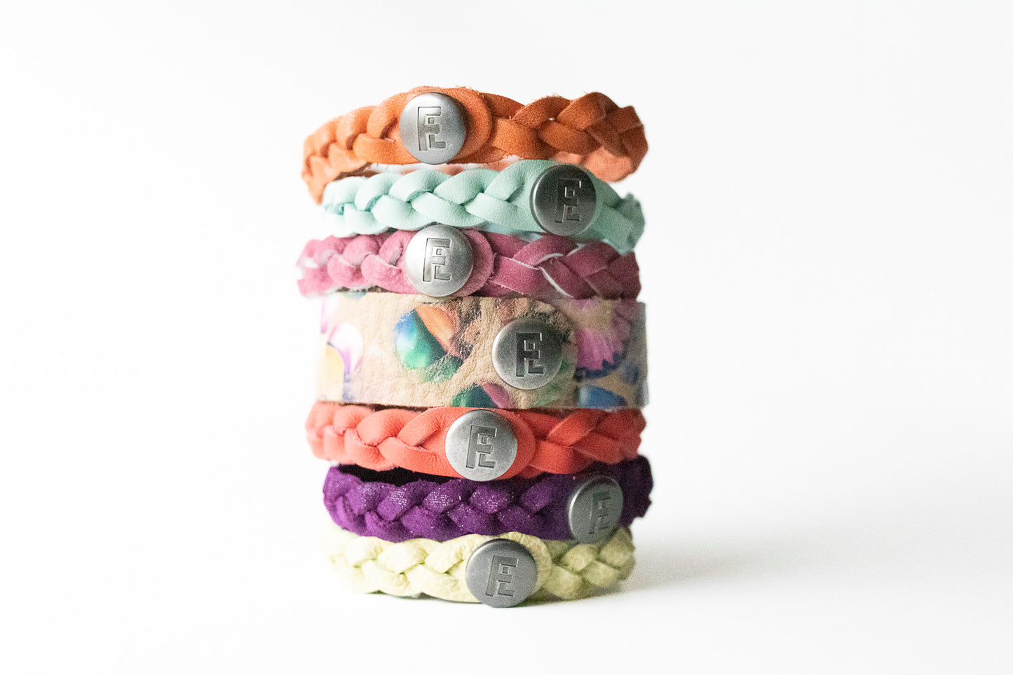 Braided Leather Bracelet / Blaze