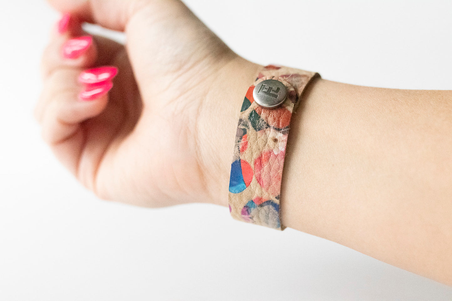 Leather Bracelet / Slim Cuff / Golden Afternoon