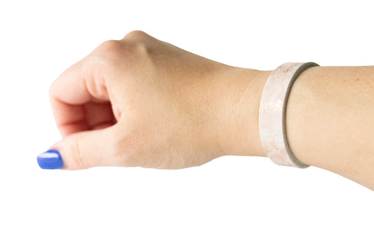 Leather Bracelet / Skinny Slim Cuff / Summer Opal