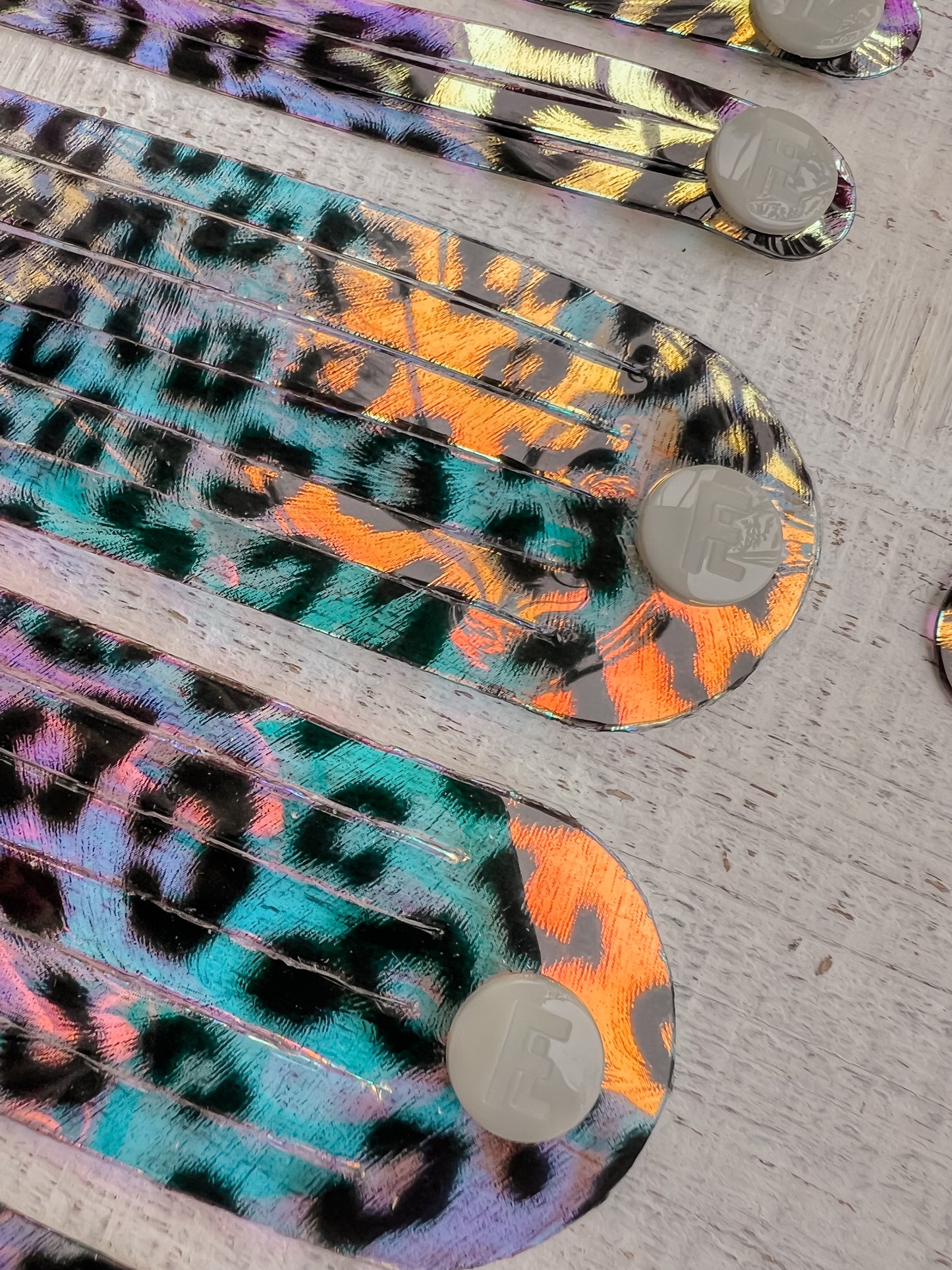 Leather Earrings / Fringies / Party Animal Jelly