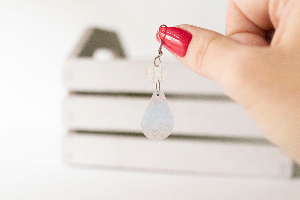 Jelly Earrings / Droplets / Honeycomb Prism Jelly