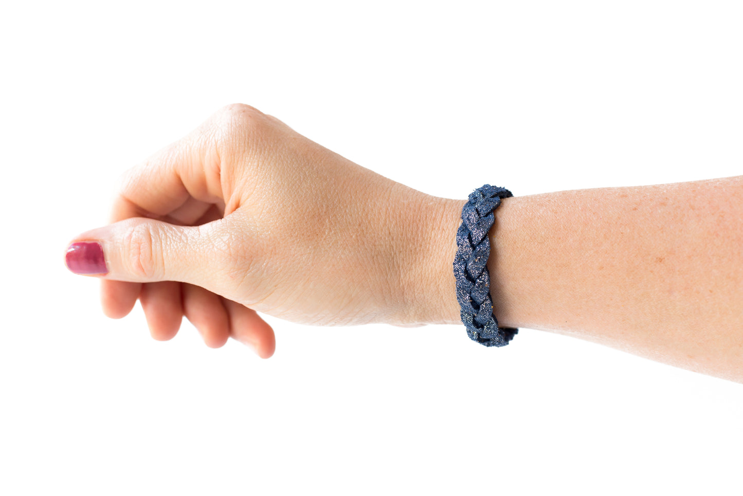 Braided Leather Bracelet / Midnight Skies