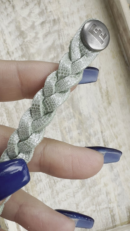 Braided Leather Bracelet / Mint Condition