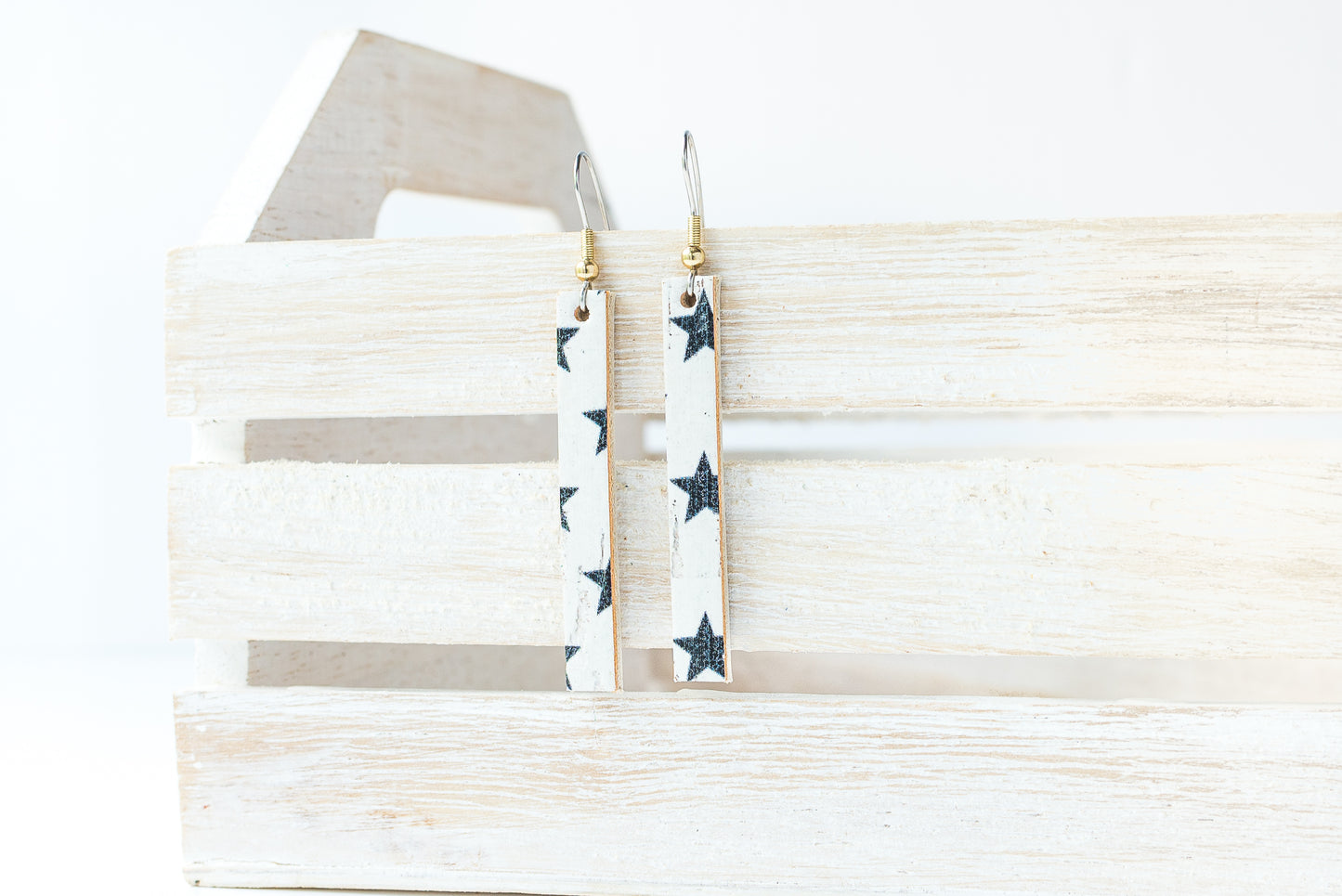 Leather Earrings / Simple / Starstruck Cork