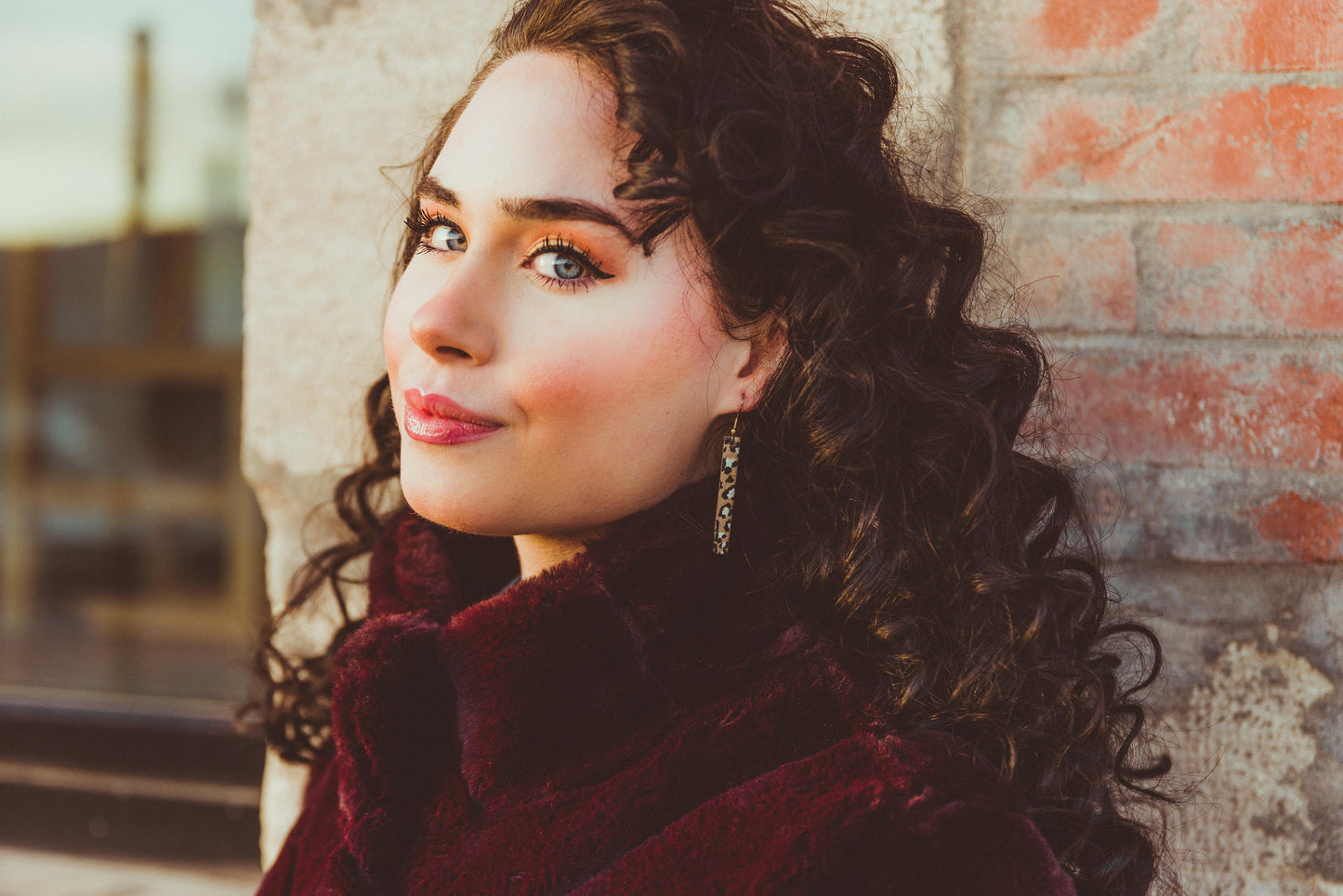 Leather Earrings / Simple / Starstruck Cork