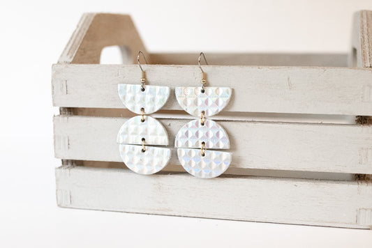 Leather Earrings / Mila / Prism