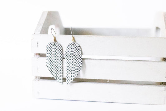 Leather Earrings / Mini Fringe / Basic