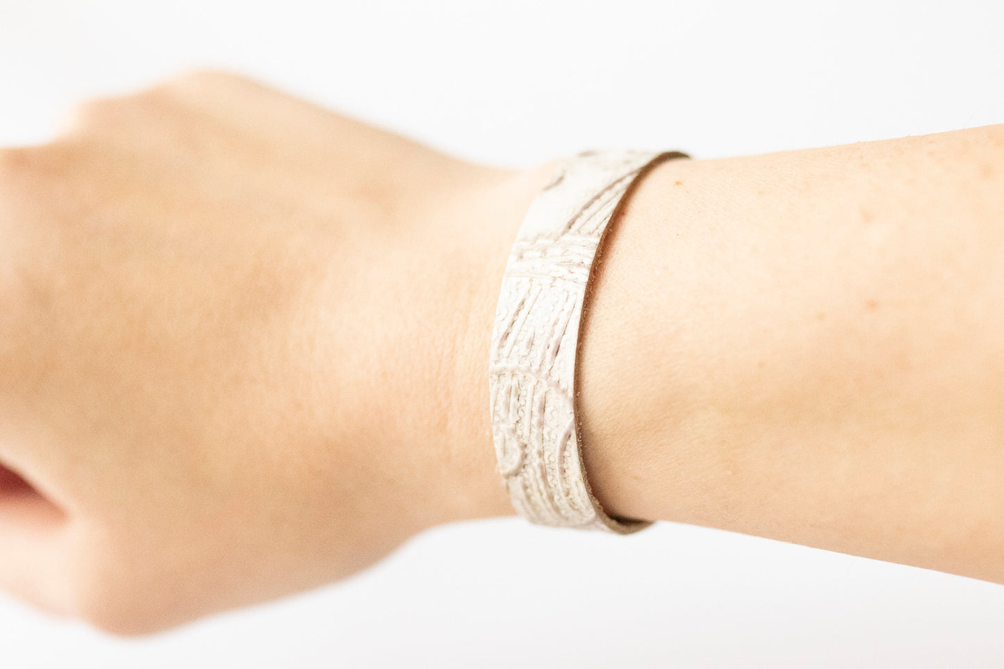 Leather Bracelet / Skinny Slim Cuff / Western Wedding