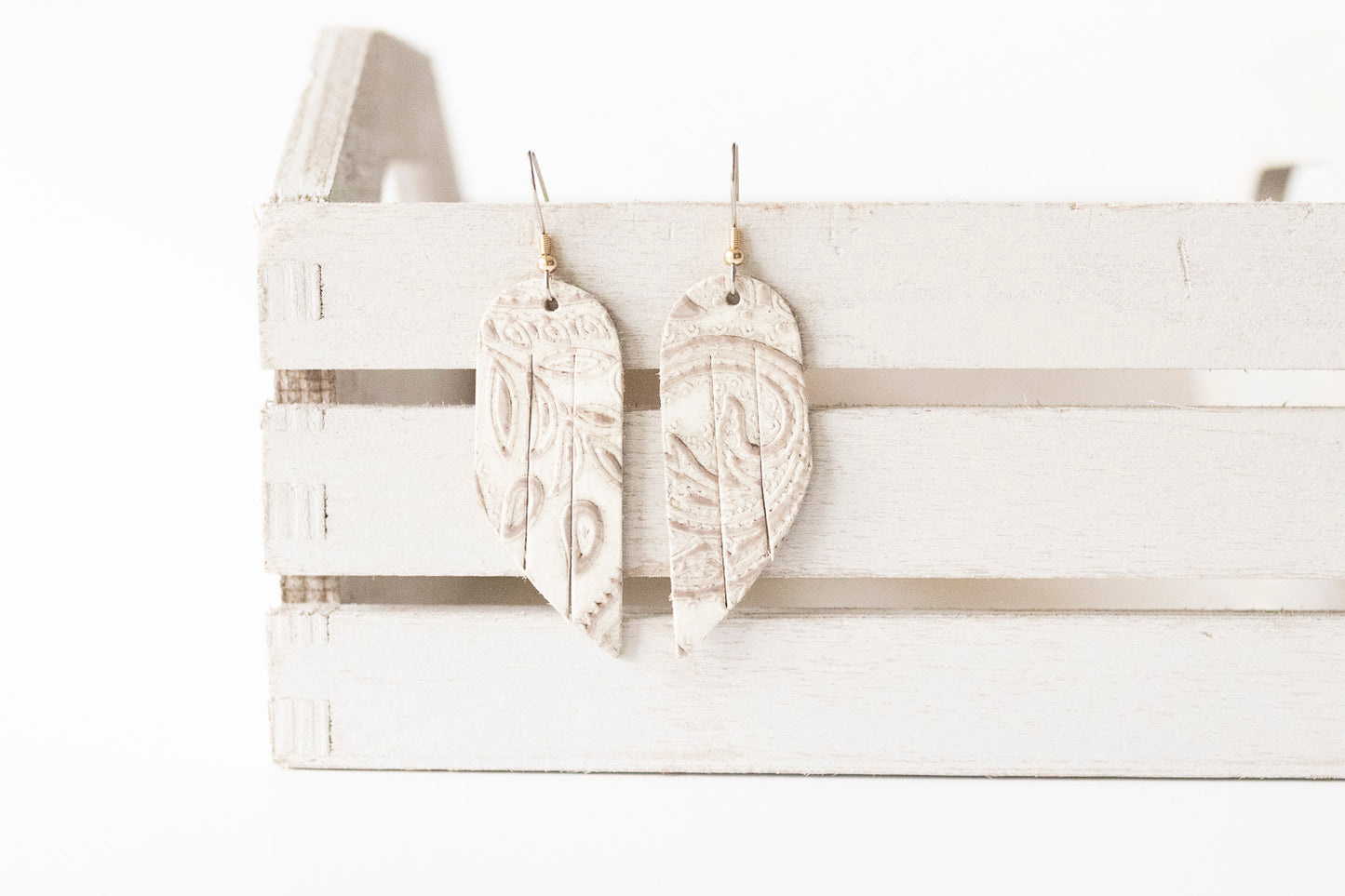 Leather Earrings / Mini Fringe / Western Wedding