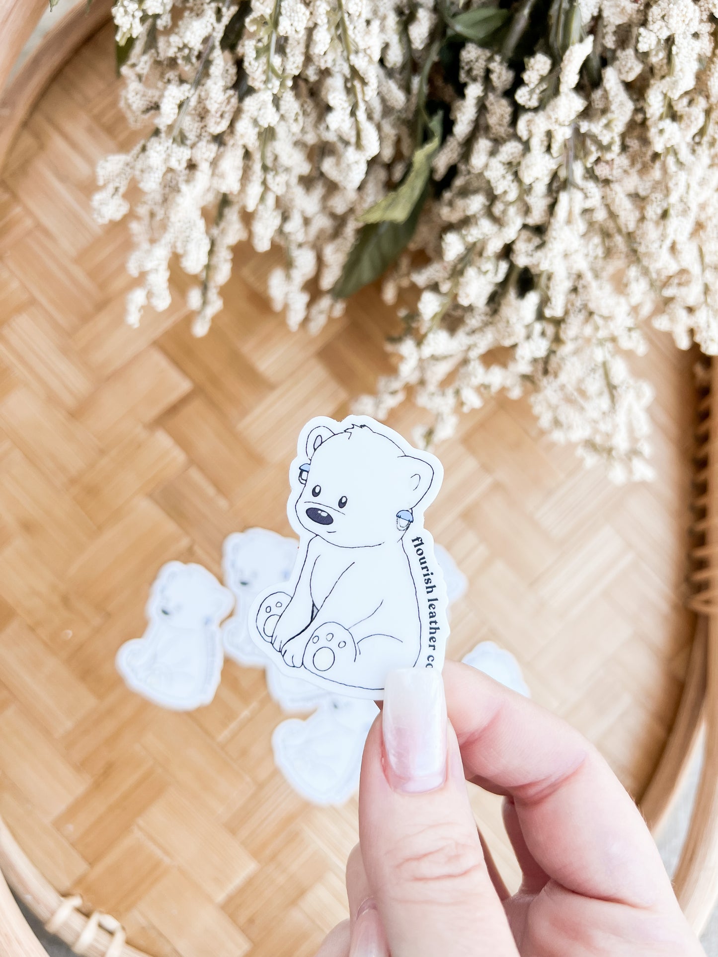 Flourish Leather Co Sticker / Flourish Bear