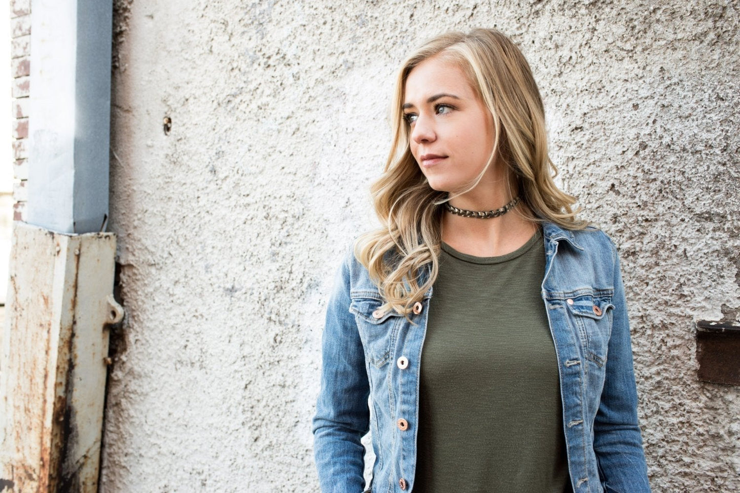 Braided Leather Choker / Necklace / White
