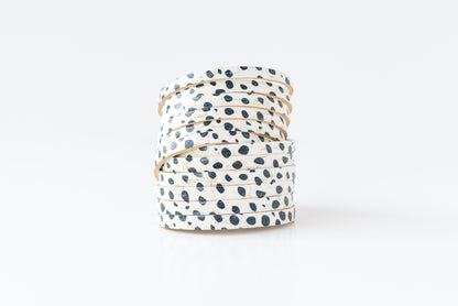 Leather Bracelet / Original Sliced Wrap Cuff / Dottie Cork