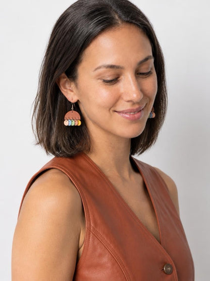 Leather Earrings / Isabella / Cinque Terre