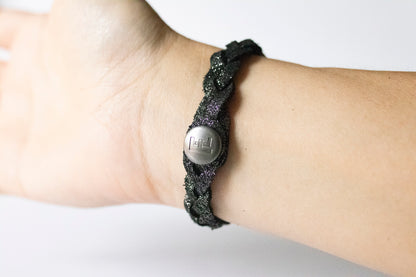 Braided Leather Bracelet / Outer Space