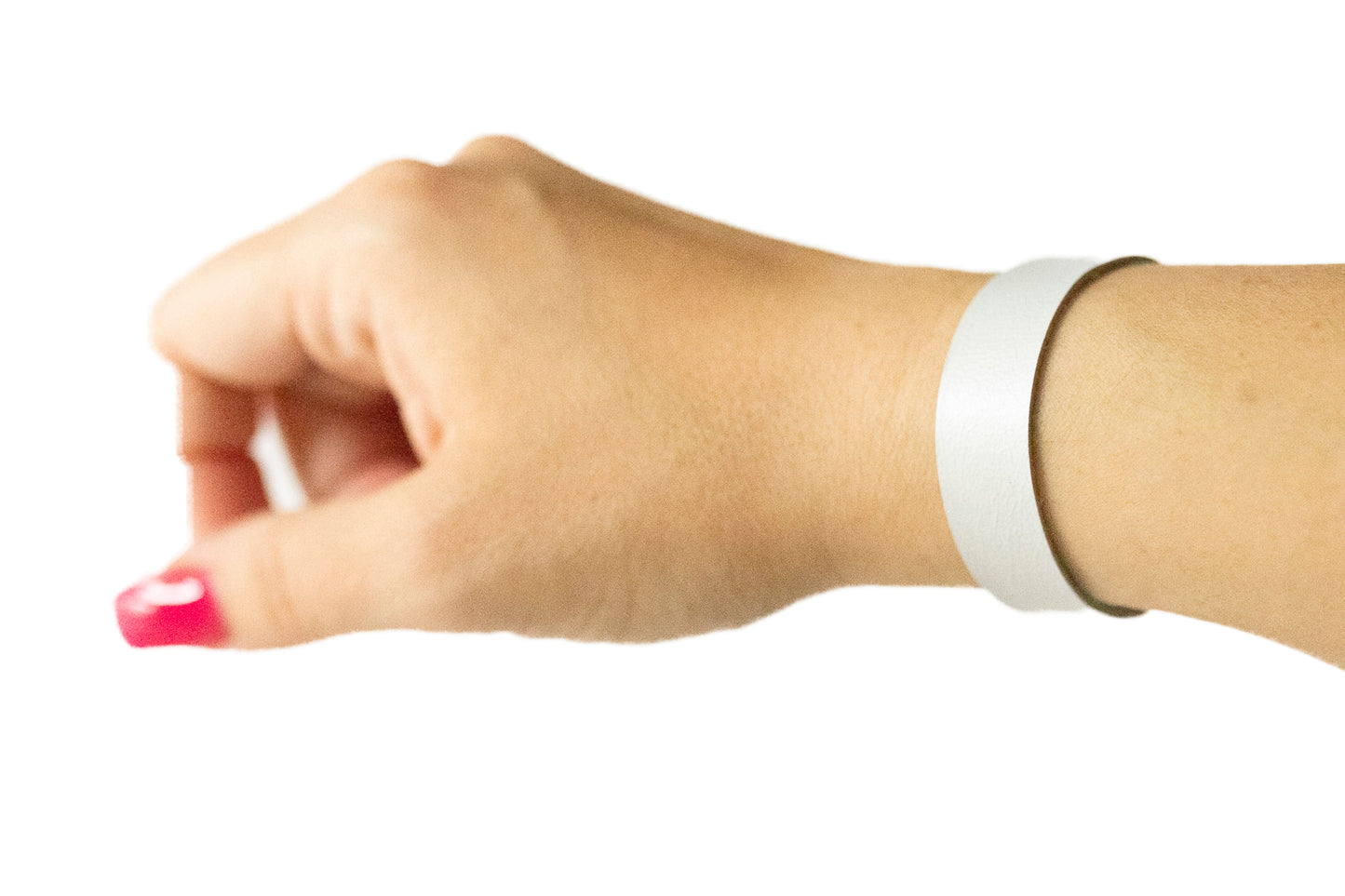 Leather Bracelet / Skinny Slim Cuff / Hydrangea Blue