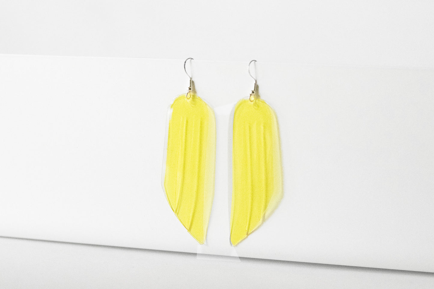 Leather Earrings / Fringe / Lemon Jelly