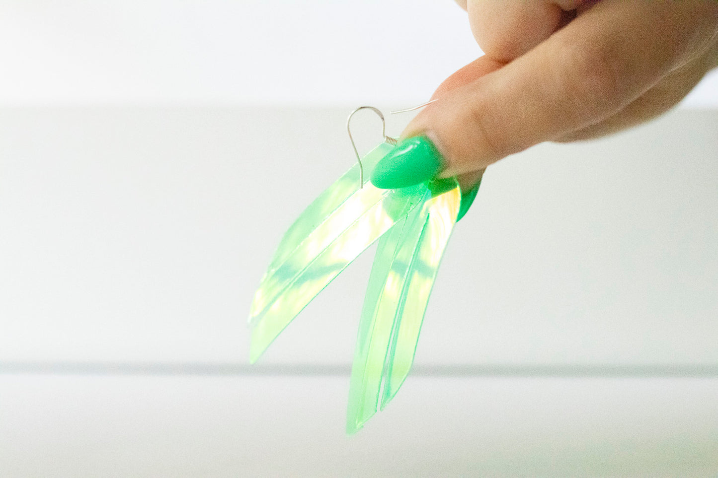 Leather Earrings / Fringe / Limon Jelly