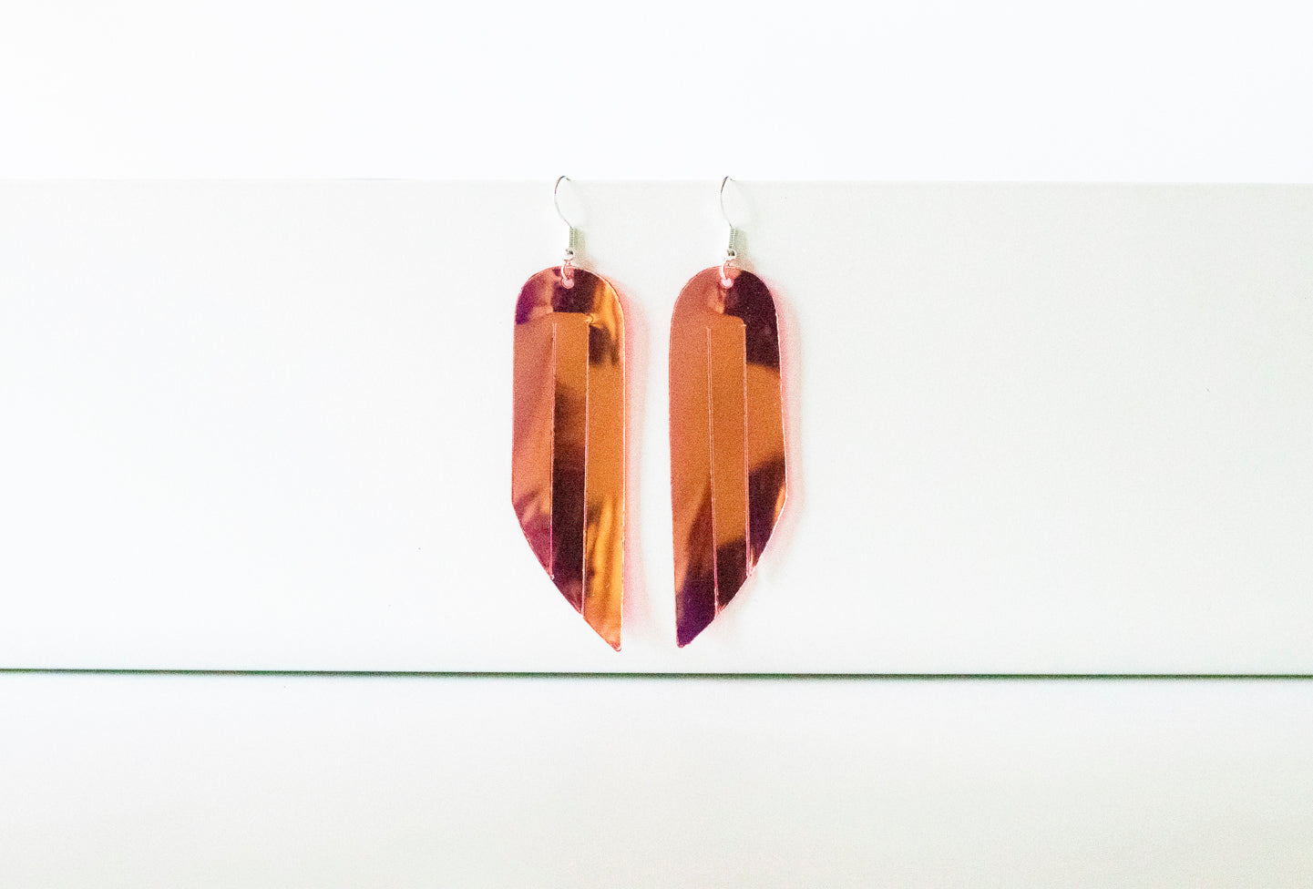 Leather Earrings / Fringe / Hot Pepper Jelly