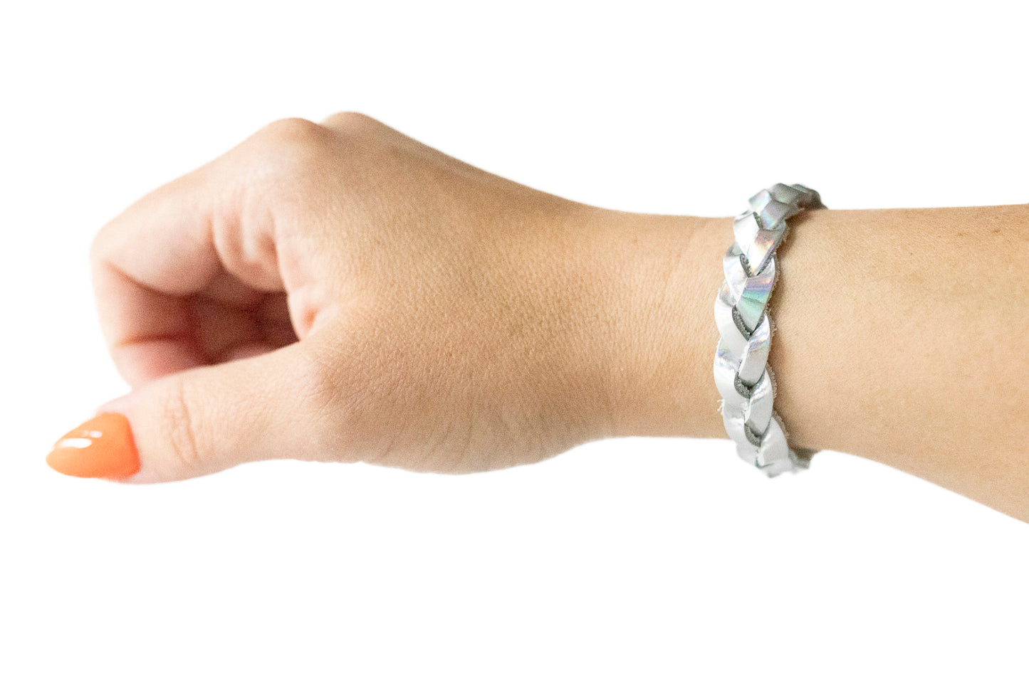 Braided Leather Bracelet / Rainbowy