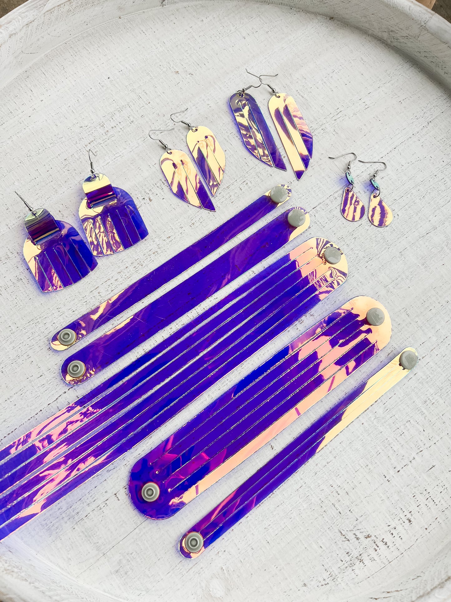 Jelly Earrings / Droplets / Ube Jelly