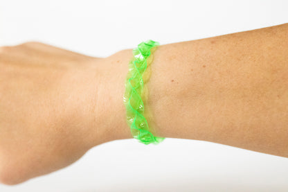 Braided Bracelet / Lime Jelly