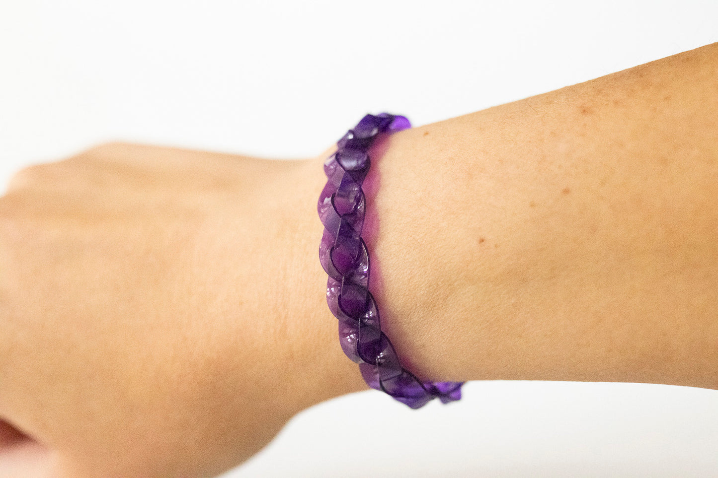 Braided Bracelet / Grape Jelly