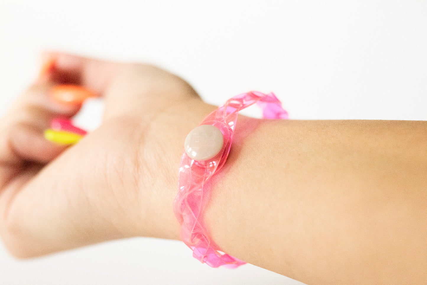 Braided Bracelet / Dragon Fruit Jelly