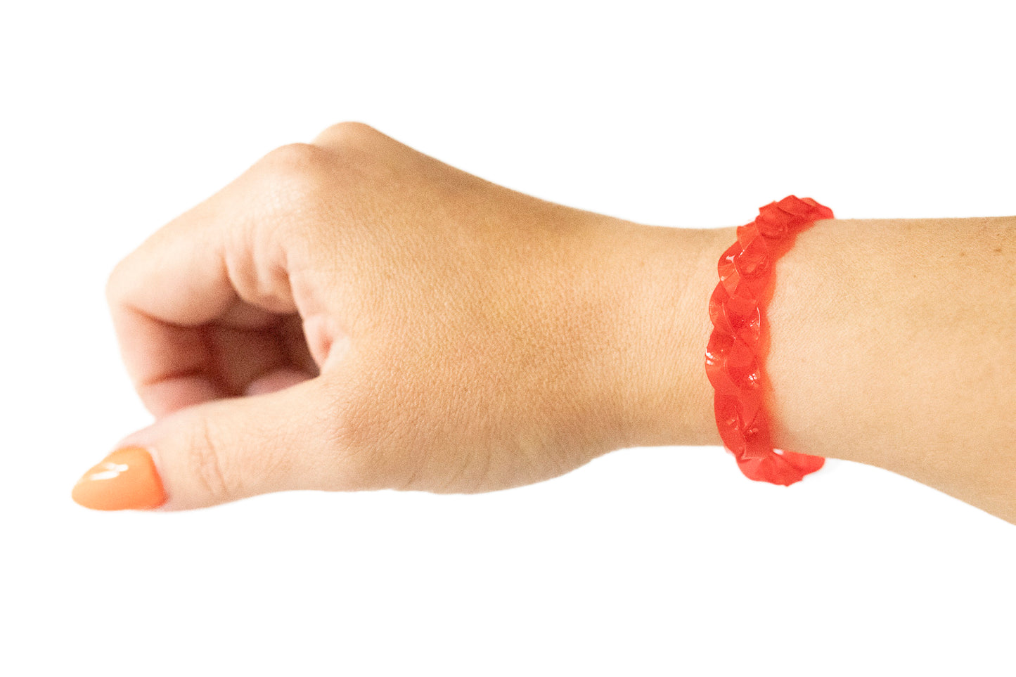 Braided Bracelet / Strawberry Jelly