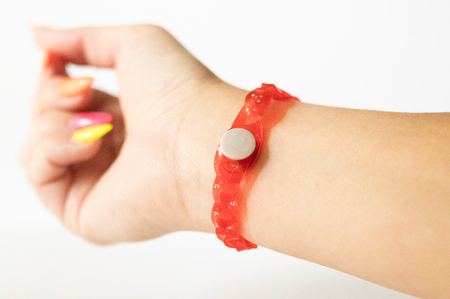 Braided Bracelet / Strawberry Jelly