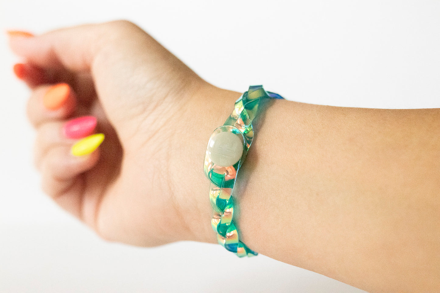 Braided Bracelet / Blue Raspberry Jelly