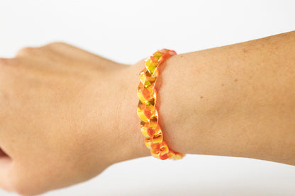 Braided Bracelet / Mango Jelly