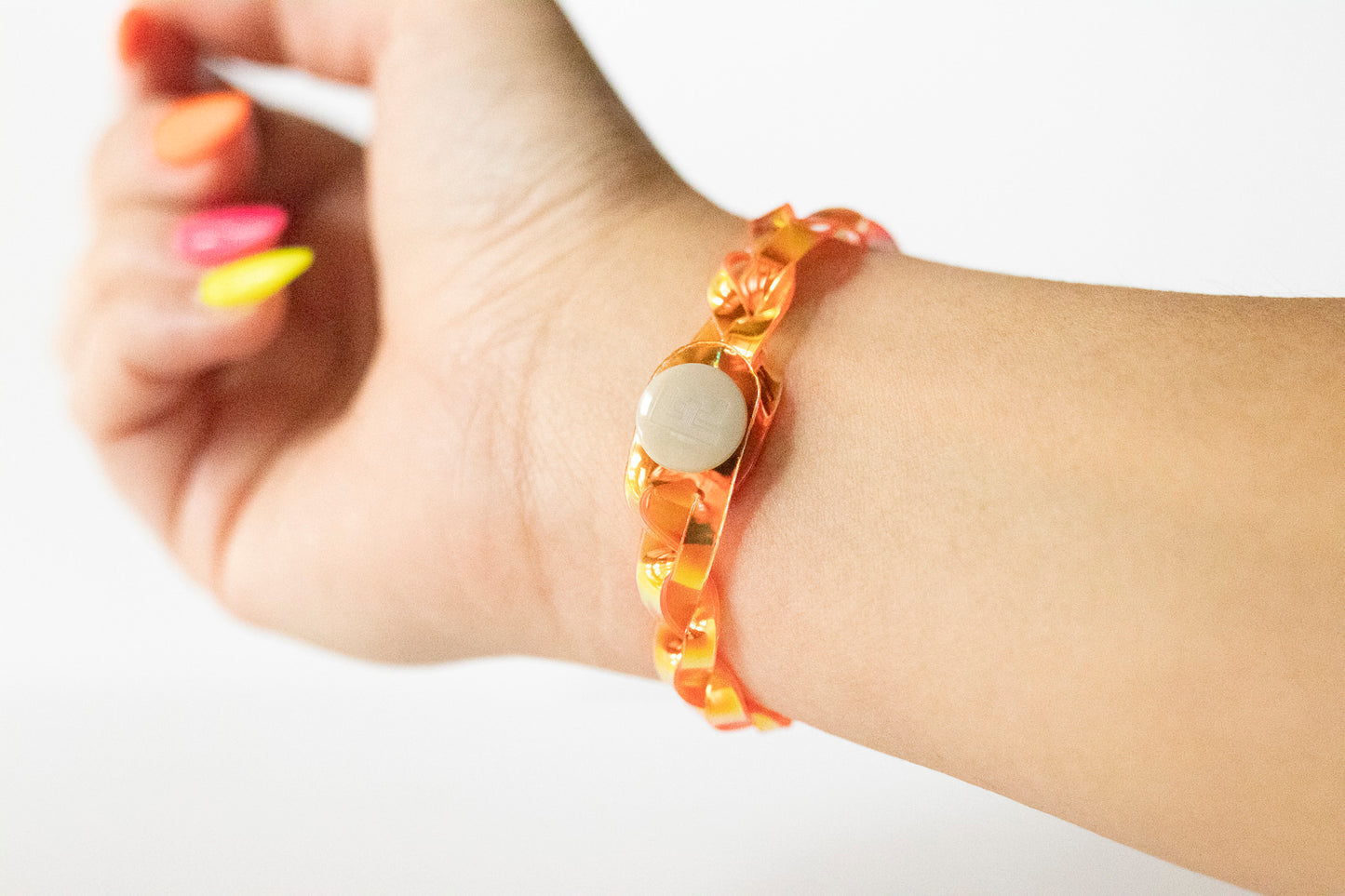 Braided Bracelet / Mango Jelly