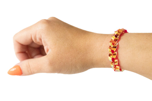 Braided Bracelet / Hot Pepper Jelly