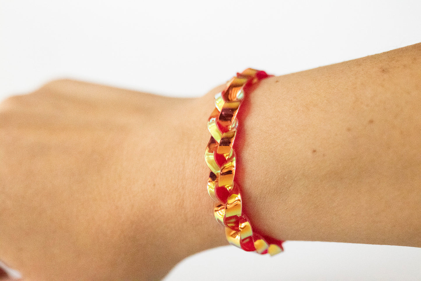 Braided Bracelet / Hot Pepper Jelly