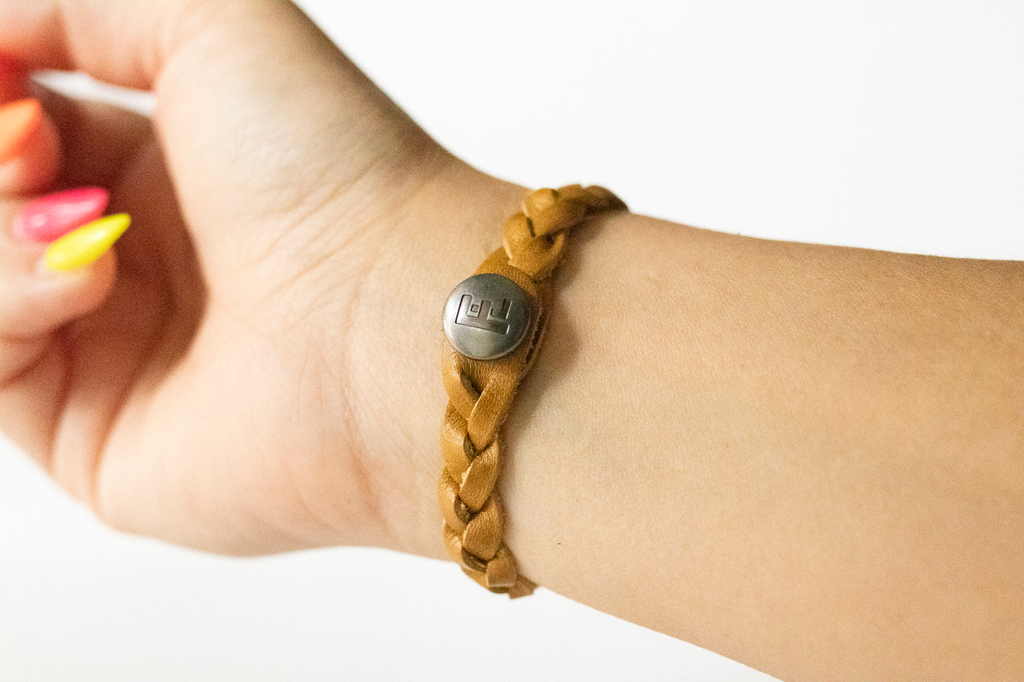 Braided Leather Bracelet / Honey