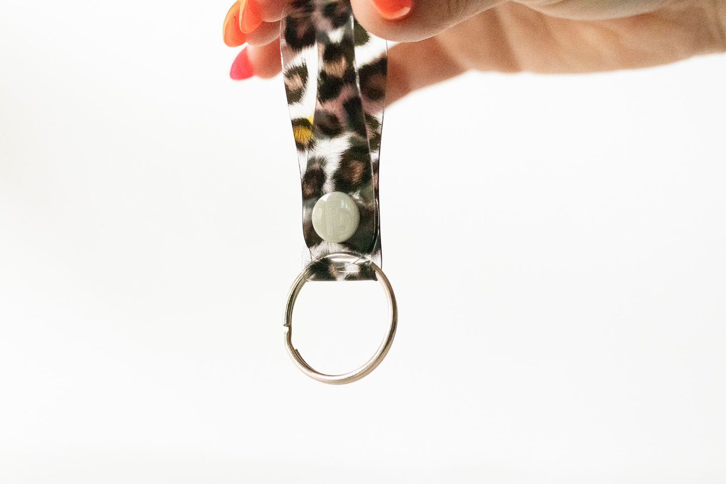 Jelly Keychain / Snap Loop / Spotted Leopard Jelly