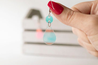 Jelly Earrings / Droplets / Crystal Jelly