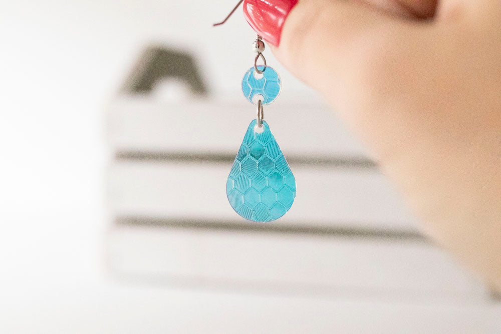 Jelly Earrings / Droplets / Honeycomb Prism Jelly