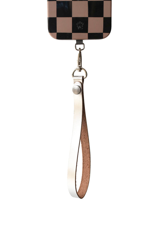 Leather Looplet / Metallic Silver