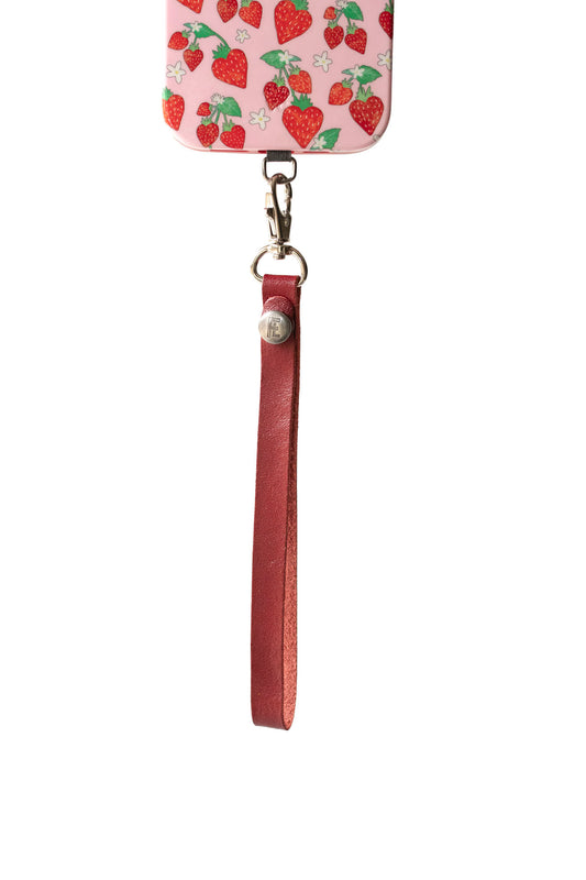 Leather Looplet / Fire Engine Red