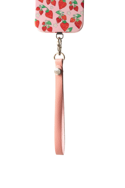 Leather Looplet / Strawberry Cream