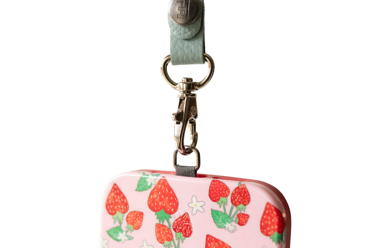 Leather Looplet / Strawberry Cream