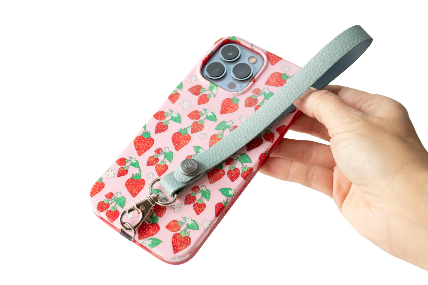 Leather Looplet / Strawberry Cream